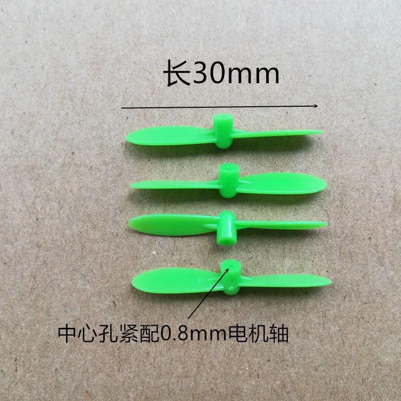 30mm 3cm Props Mini Propellers Blades For 0.8mm Motor Shaft cx-10 cx-10A CX-10W V676 CX-10D FQ777-124  Small Quadcopter Drone