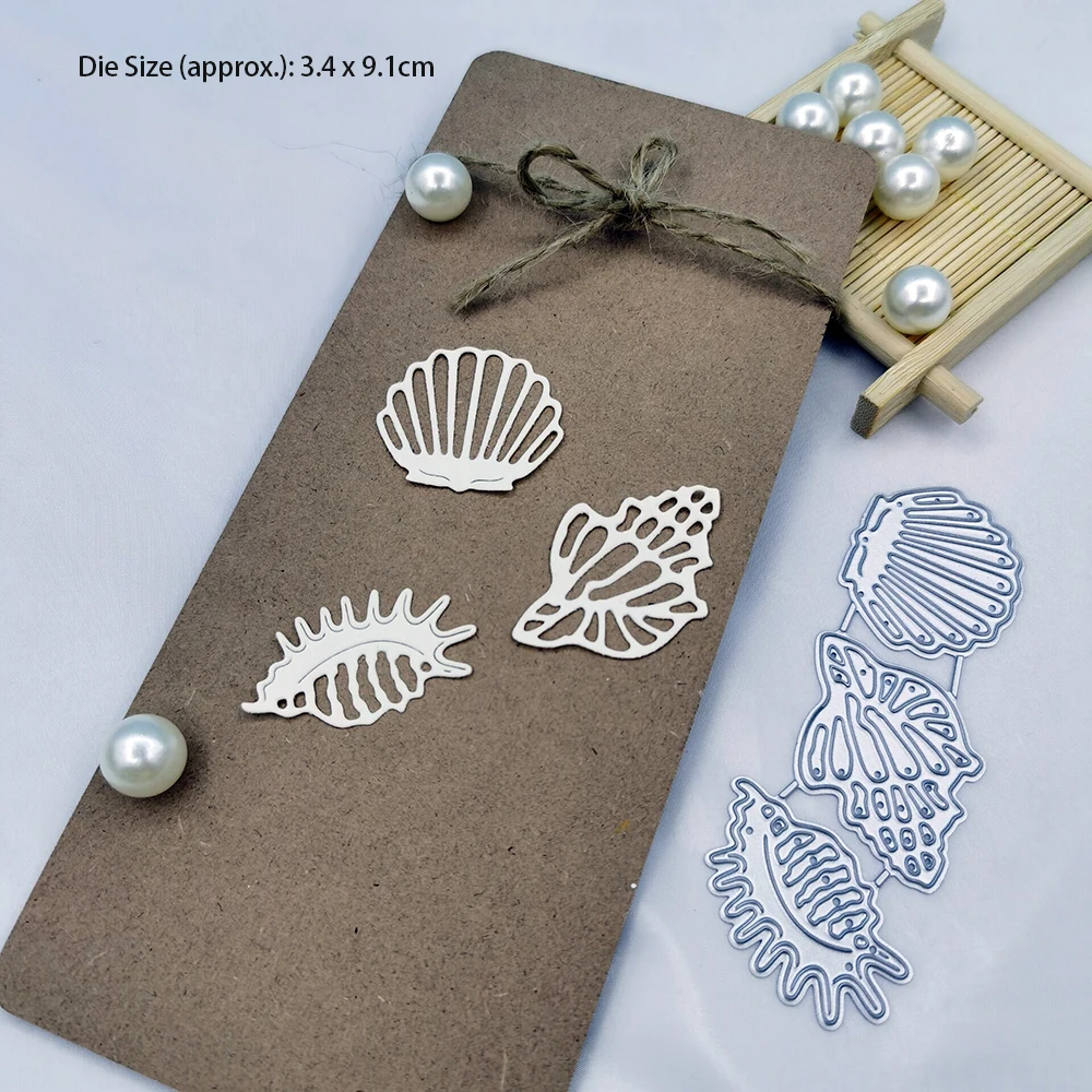 

Shell Dies Scrapbooking for Card Making Mold Embossing Folder Stencil Craft Cutting Die Cutter Knife Mould Metal Templates