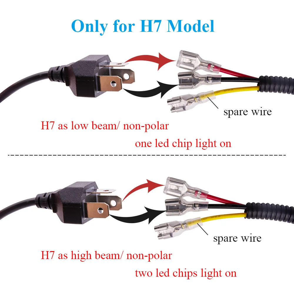 H7 H4 mini Projector Lens For Automobile Motorcycle High Low Beam LED Conversion Kit Lamp  Cut line Headlight 12V/24V 5500K