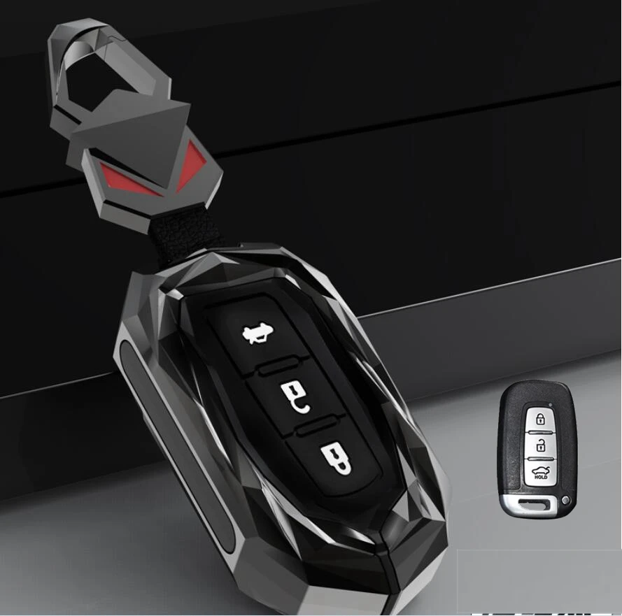 

Автомобильный чехол для ключей из цинкового сплава, держатель Covevr для Hyundai IX35, Sonata 8, Kia Forte, Rio 3, K2, K3, K5, спортивные аксессуары для интерьера