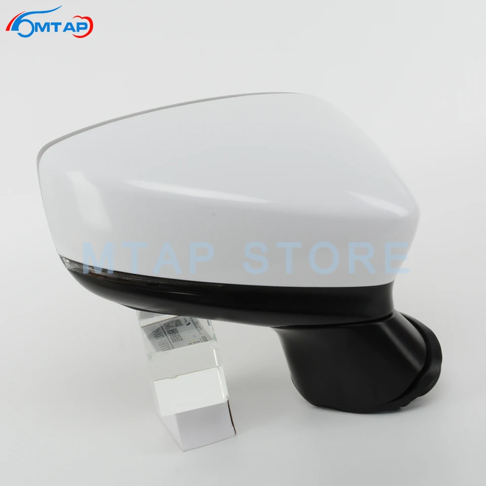 MTAP Car Rearview Mirror Assy For Mazda 3 Axela Sedan Hatback BN BM 2017 2018 9-PINS With LED Heating Electric Folding BSD