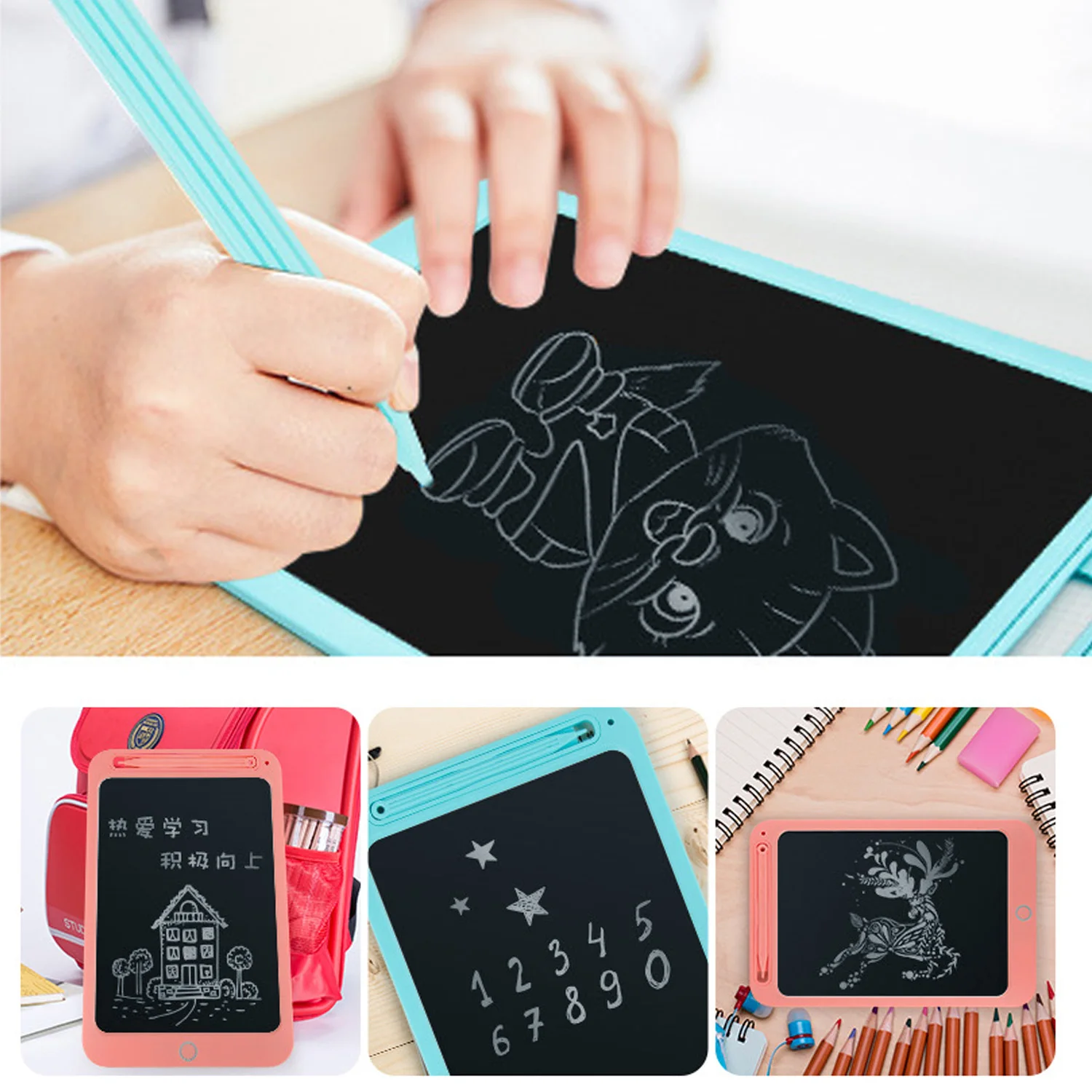 

Vococal 8.5inch LCD Screen Drawing Tablet Electronic Writing Board Anti-Erase Lock for Children Kids Birthday Christmas Gift