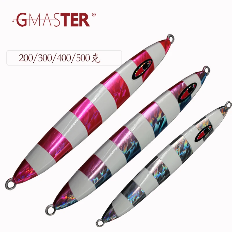 

GMASTER Slow Jigging Lure 200g300g400g500g Lead jig strong glow and Japan laser artificial Fishing Lure