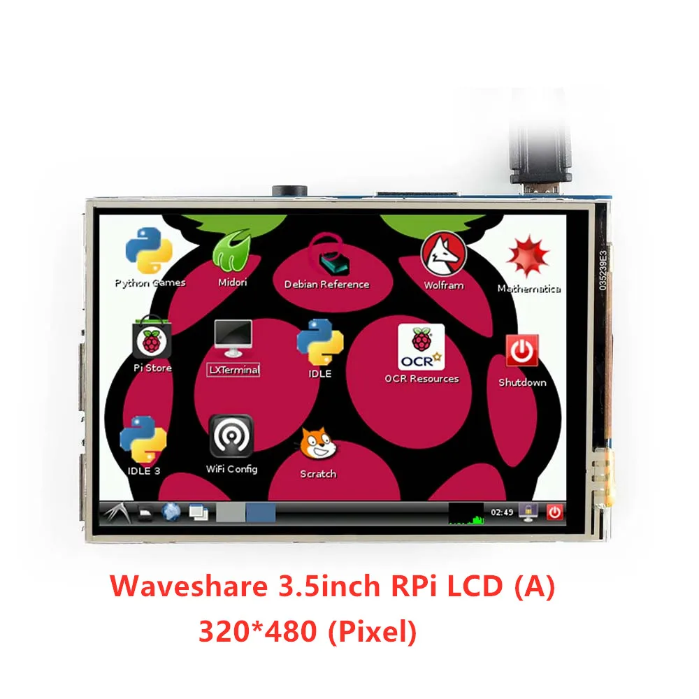 

RealQvol 3.5inch RPi LCD (A) 320*480 TFT Resistive Touch Screen Panel SPI Interface for all Raspberry pi