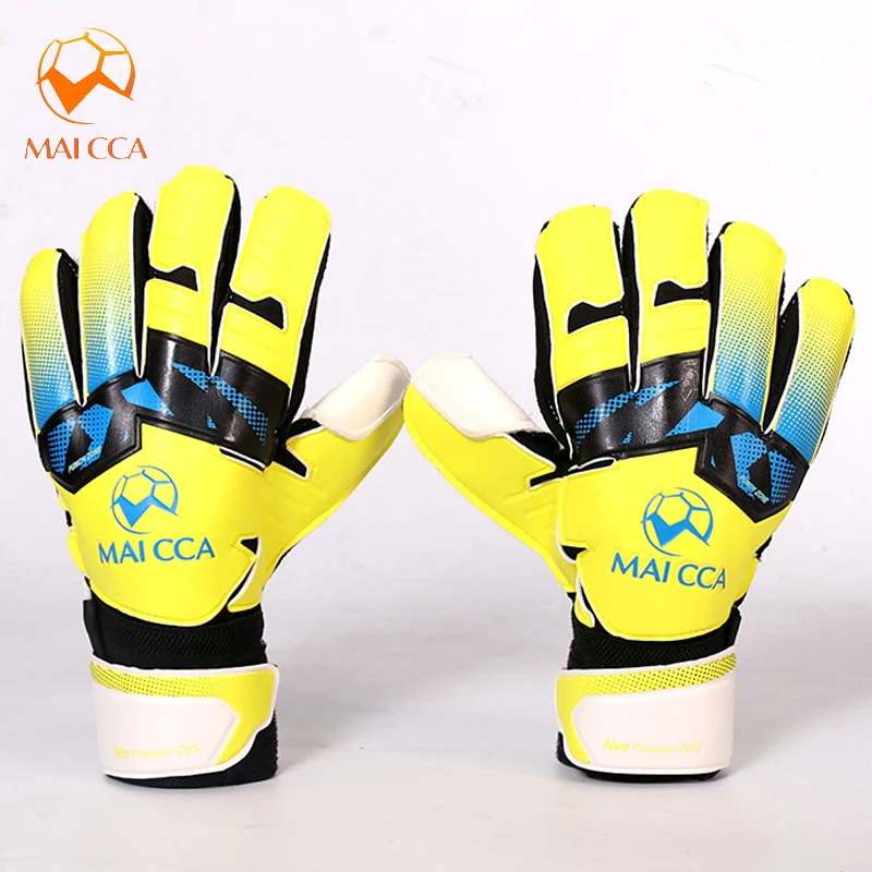 Professionele Voetbal Goalie Handschoenen Latex Maat 8 9 10 Volwassen Voetbal Doelman Handschoenen Vinger Protector Groothandel