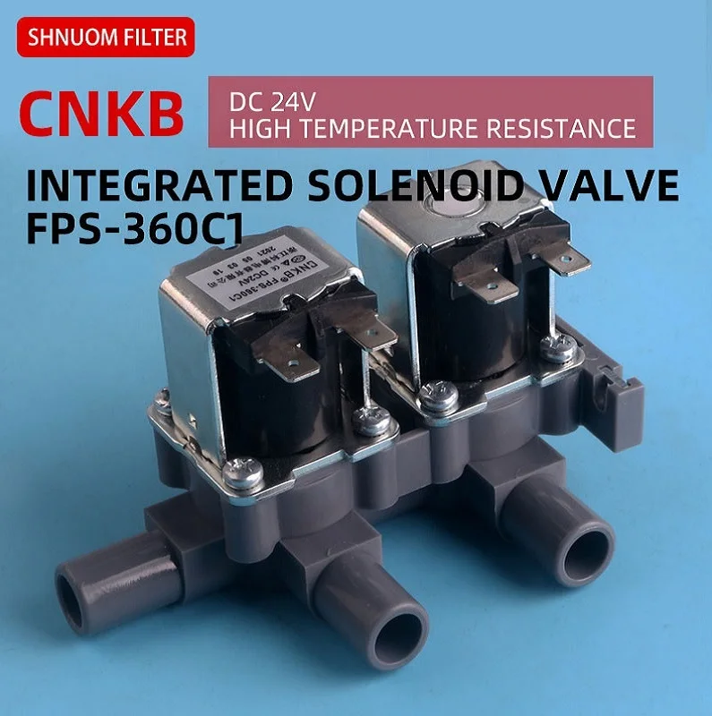 Соленоидный клапан CNKB 360C1, два в одном, 24 В, соединяемый клапан для водяного распылителя, быстрое сопротивление высоким температурам