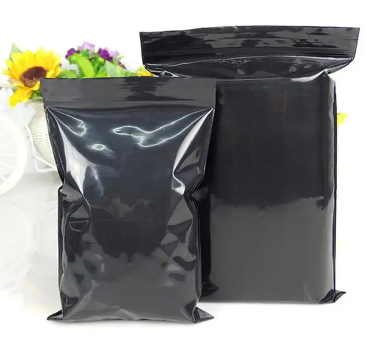 

5000Pcs/Lot 9×13cm Self Sealable Poly Packaging Pack Black Pouches Plastic Party Package Packing Bags SN3844