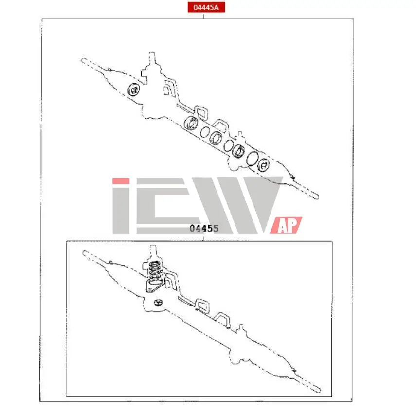 auto Power steering rack assembly repair kit gasket For Toyota Camry 01-06 ACV30