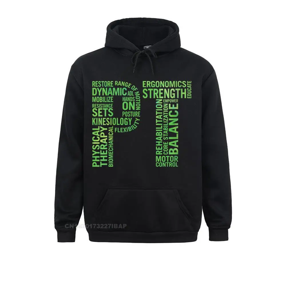 Womens Physical Therapist Green PT St Patricks Day O-Neck Hoodie Sweatshirts Prevailing Summer Young Hoodies Simple Sportswears