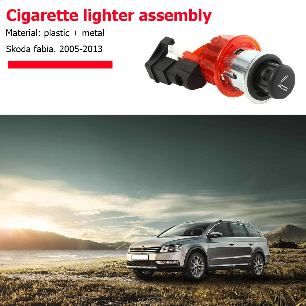 skoda fabia cigarette lighter Cigarette Lighter Plug + Socket Replacement for VW Jetta Passat Golf Beetle  Caddy SKODA Octavia Fabia SEAT Ibiza Leon