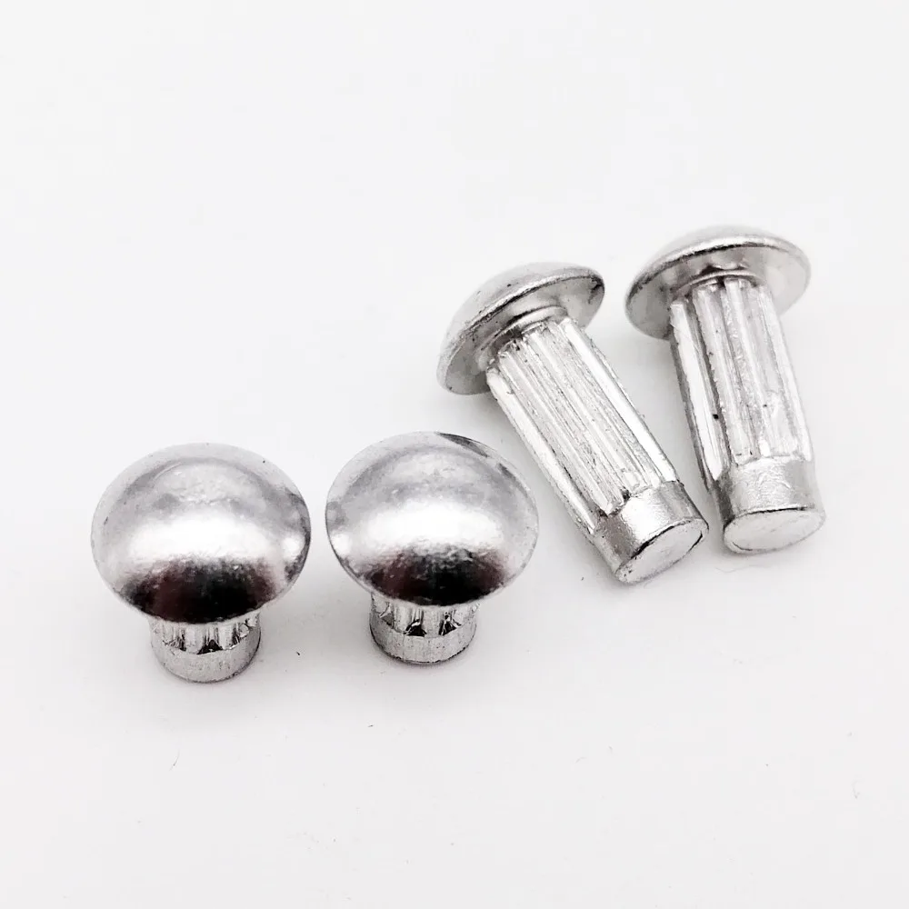 HZYUEGOU 100 Stück M2 M2.5 M3 M4 GB827 Aluminium-Knopfnieten mit Rundkopf und gerändeltem Schaft für Etiketten und Namensschilder, Durchmesser 2-4mm – Detail 4