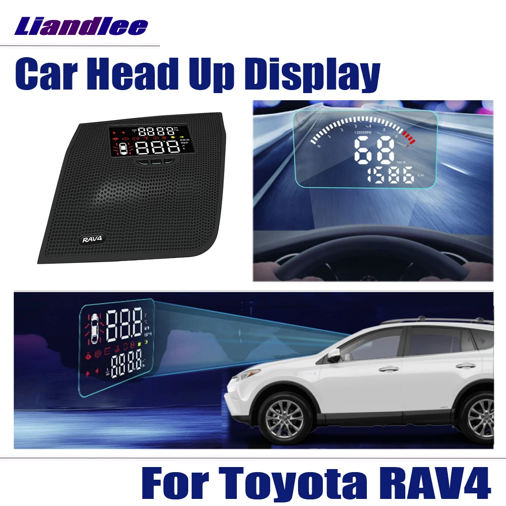 

For Toyota RAV4 XA40 XA50 2013-2019 2020 2021 2022-2024 Car HUD Head Up Display Windshield Projector Alarm System Accessories