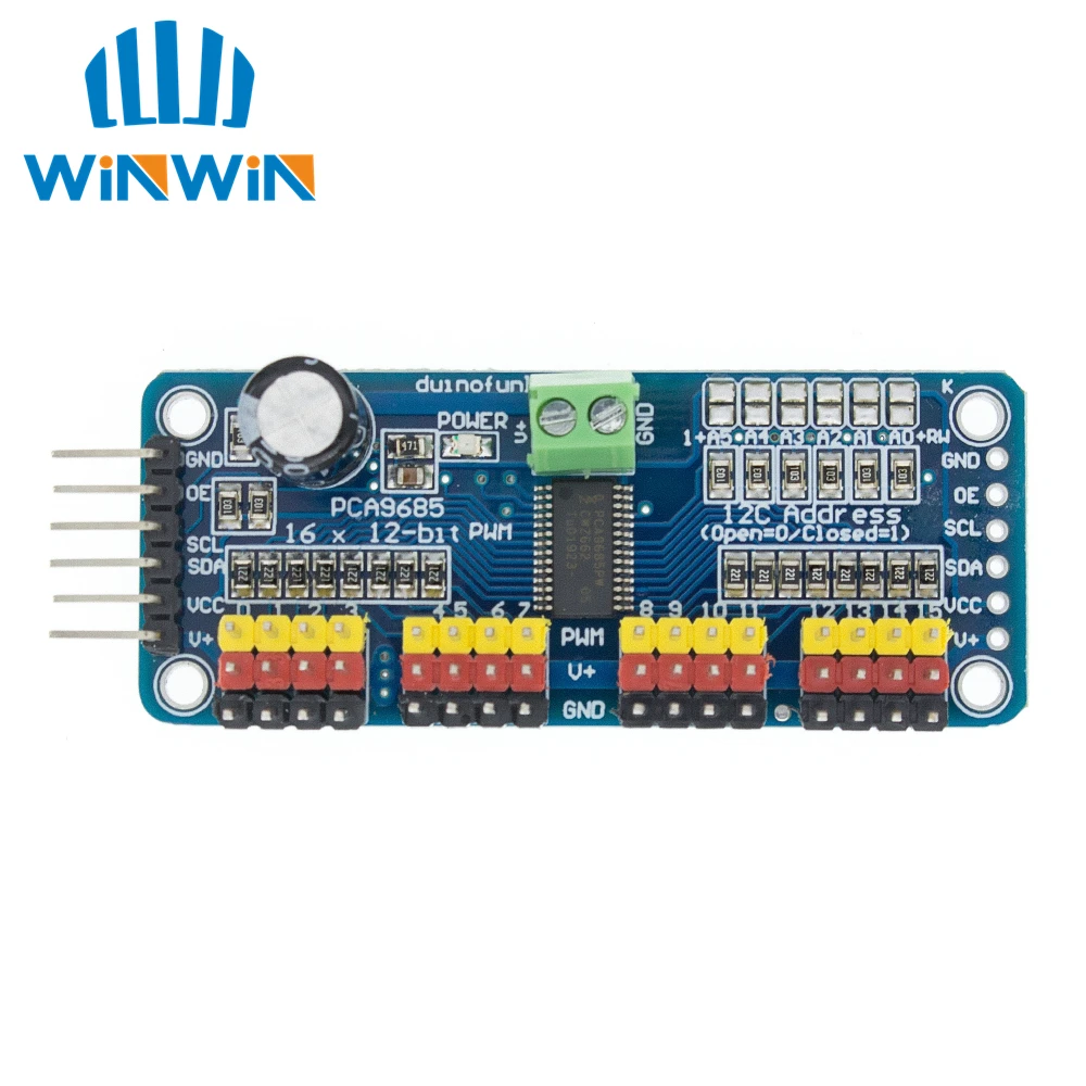 PCA9685 16 Canali: Il Driver PWM I2C Essenziale per il Controllo dei Servomotori nei Progetti Robotici