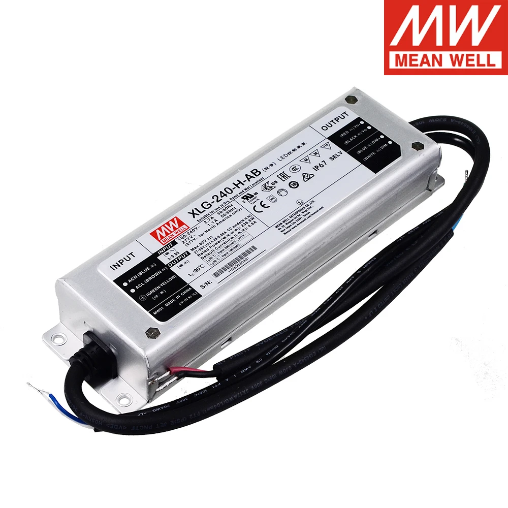 MEAN WELL XLG-240-H-AB 240W 4900mA 27-56V Constant Power LED Driver Meanwell Switching Power Supply For 2pcs QB288 Board LM301H