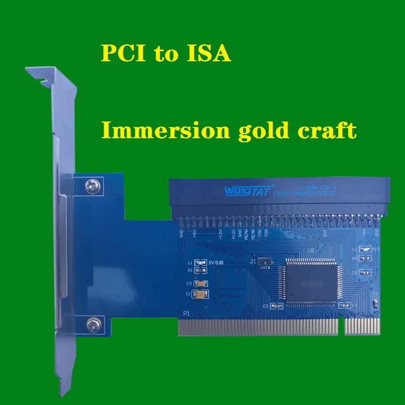 

32-bit PCI to 8-bit ISA Card Adapter Board Golden Tax Card Tax Control Card Sound Card with Extension Cord