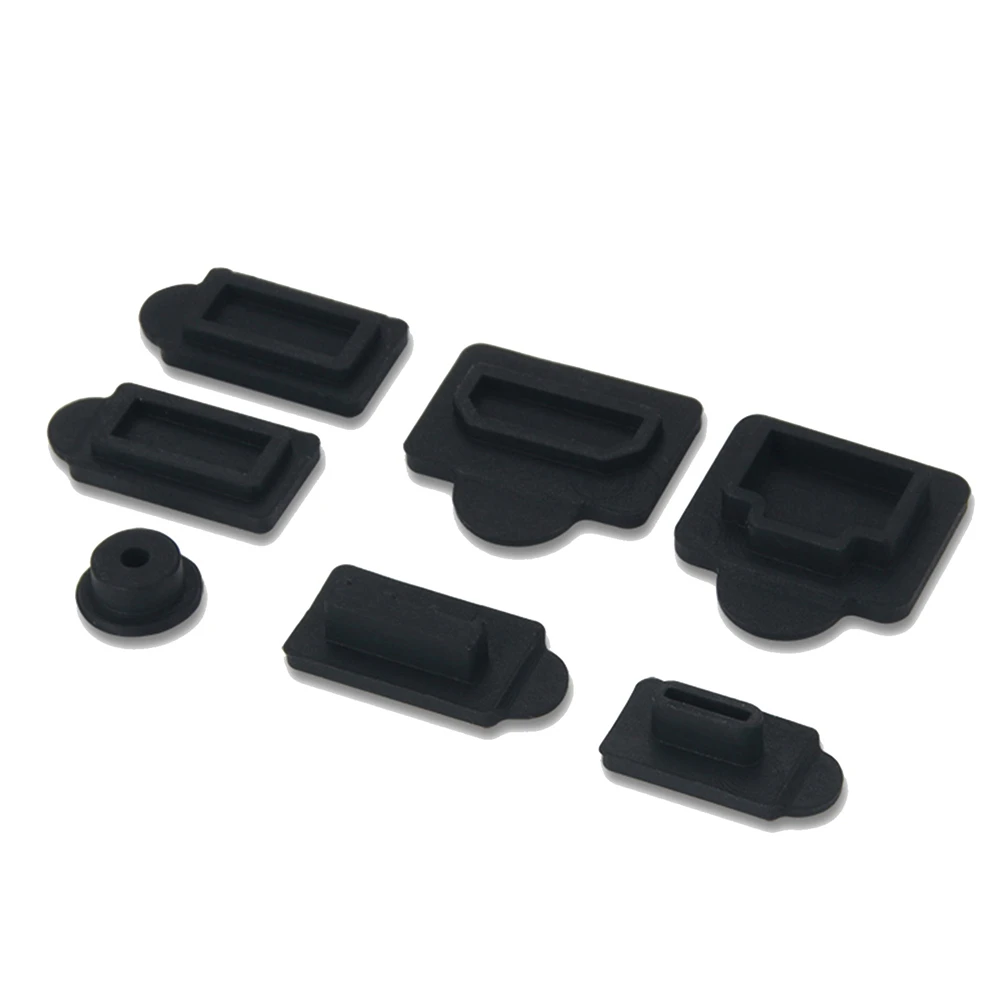 Juego de tapones antipolvo de silicona para Playstation 5, cubierta antipolvo para consola PS5, interfaz USB, 7 piezas