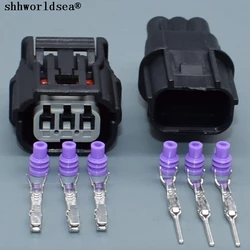 shhworldsea 3 Pin 1.2mm 6189-7037 6188-4775 Female Male Automotive Electrical Ignition Coil Socket Auto Car Light Plug For Honda