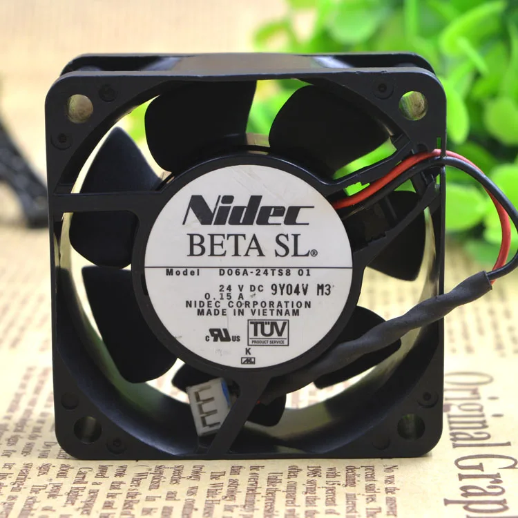 NEW D06A-24TS8 01  24VDC 0.15A 60*60*25MM Motor protection cooling