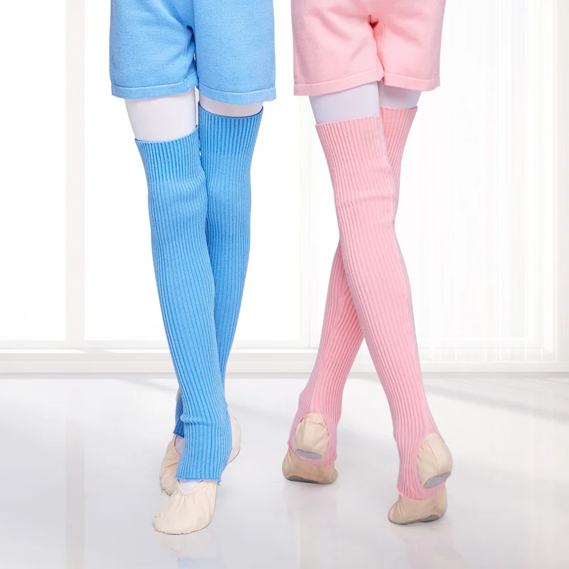 Meisjes Kids Gebreide Beenwarmers Lange Dans Kous Warme Ballet Sokken Kinderen Oefenen Ballet Protector Sokken Dans Accessoire