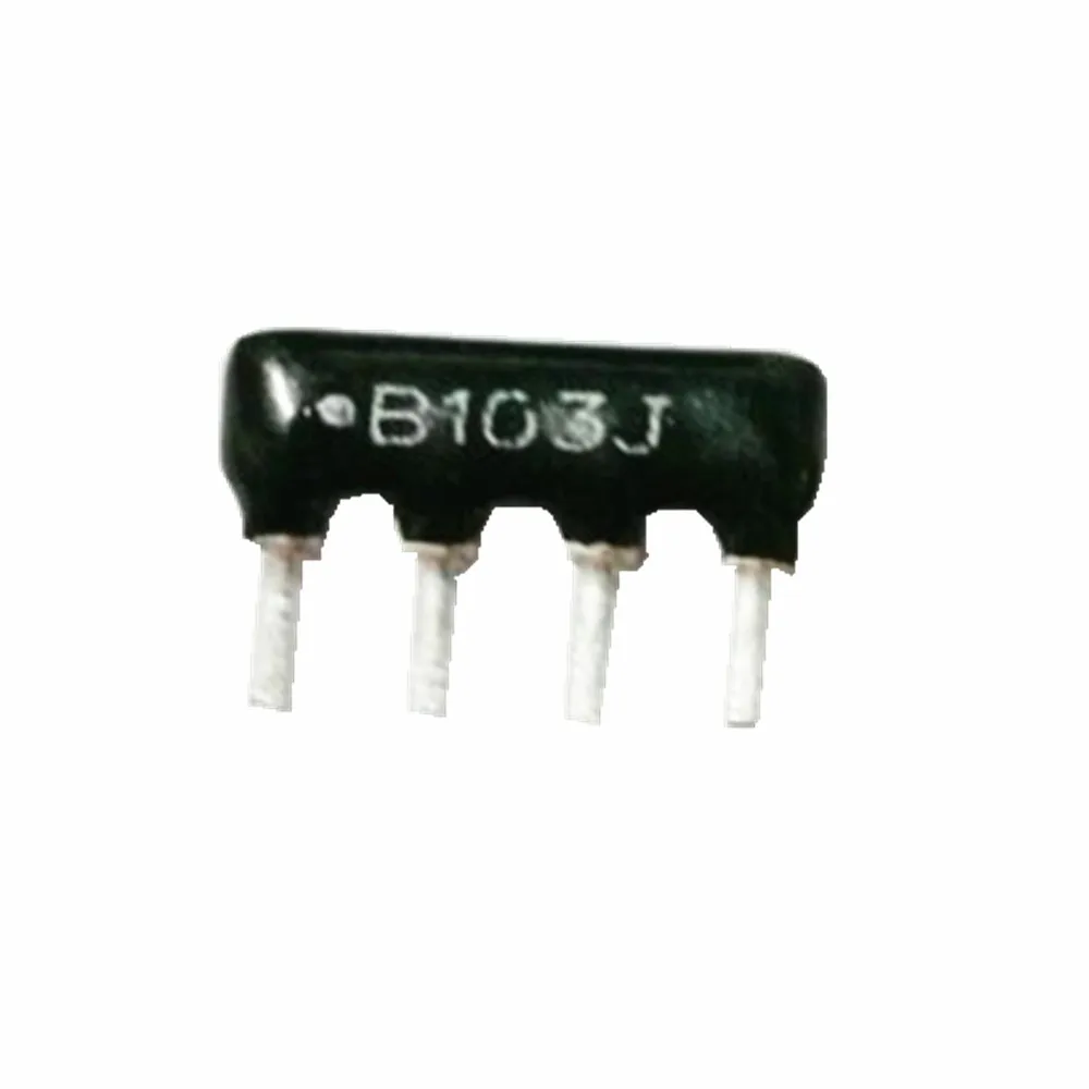 

200pcs/lot B type DIP Network Resistor 4pin 1/8W 5% 1K B04-102JP 4.7K B04-472JP 10K B04-103JP 220R B04-221JP 680R DIP exclusion