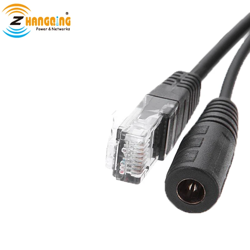 12-48 فولت PoE الفاصل محول RJ45 حاقن وكابل الفاصل الطاقة عبر إيثرنت لكاميرا IP PoE