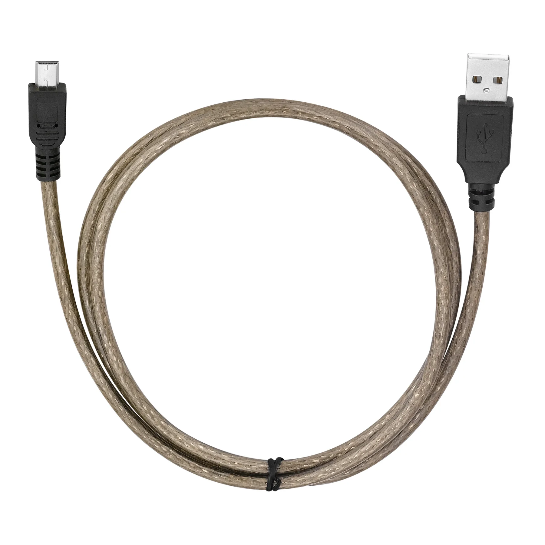 Bochara Mini 5P USB Cable USB 2.0 Type A Male to Mini 5P Male Data Cable Dual Shielded( Foil+Braided) 1meter 10Pack