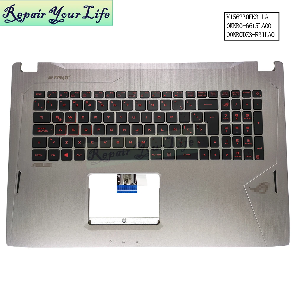 لوحة مفاتيح لاتينية مضاءة خلفي - مراجعة Gaming Keyboard Asus وسعره