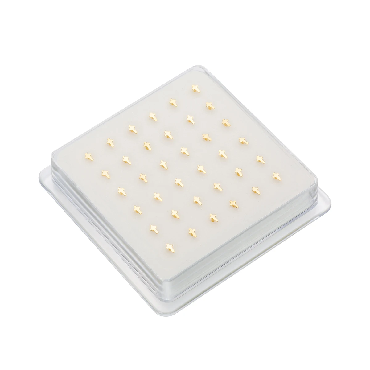 36Pcs/Set Plain Cross Shape Nose Ring Nose Piercing Helix Piercing Indian Body Jewelry Piercing Nariz Joyería Del Cuerpo