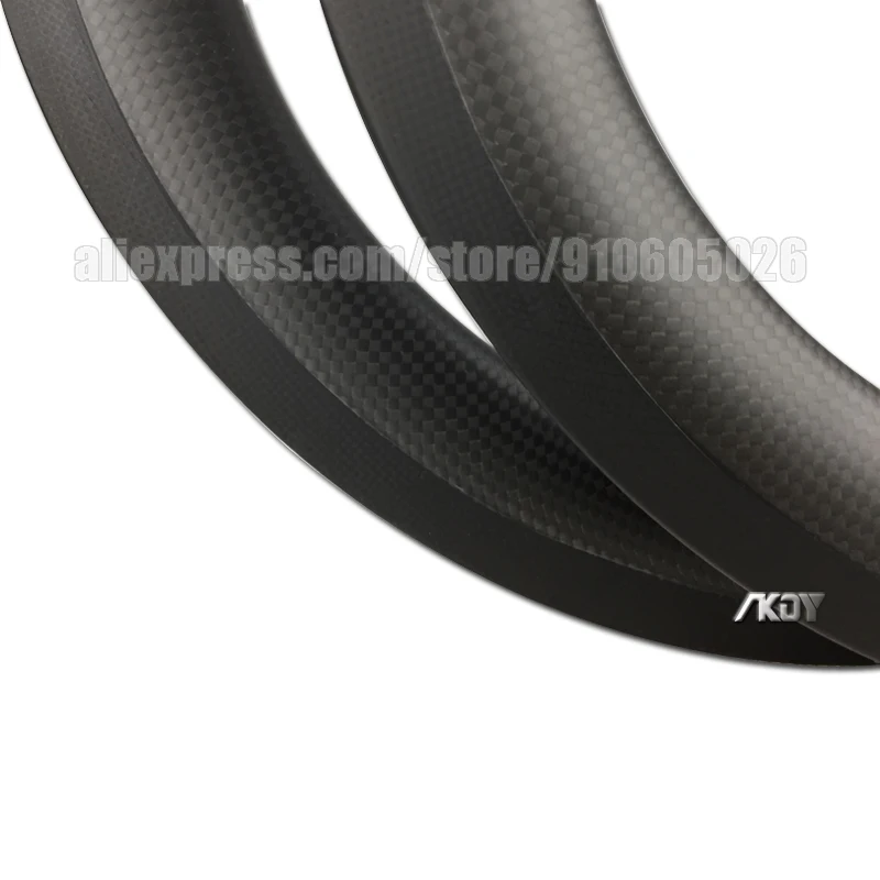 Rims 20 Inch Carbon 30mm Depth 25mm Width Carbon Fiber Bicycle Rims 451 BMX Rim Brake 20x1 3/8 Clincher Rim 20 451 Carbon