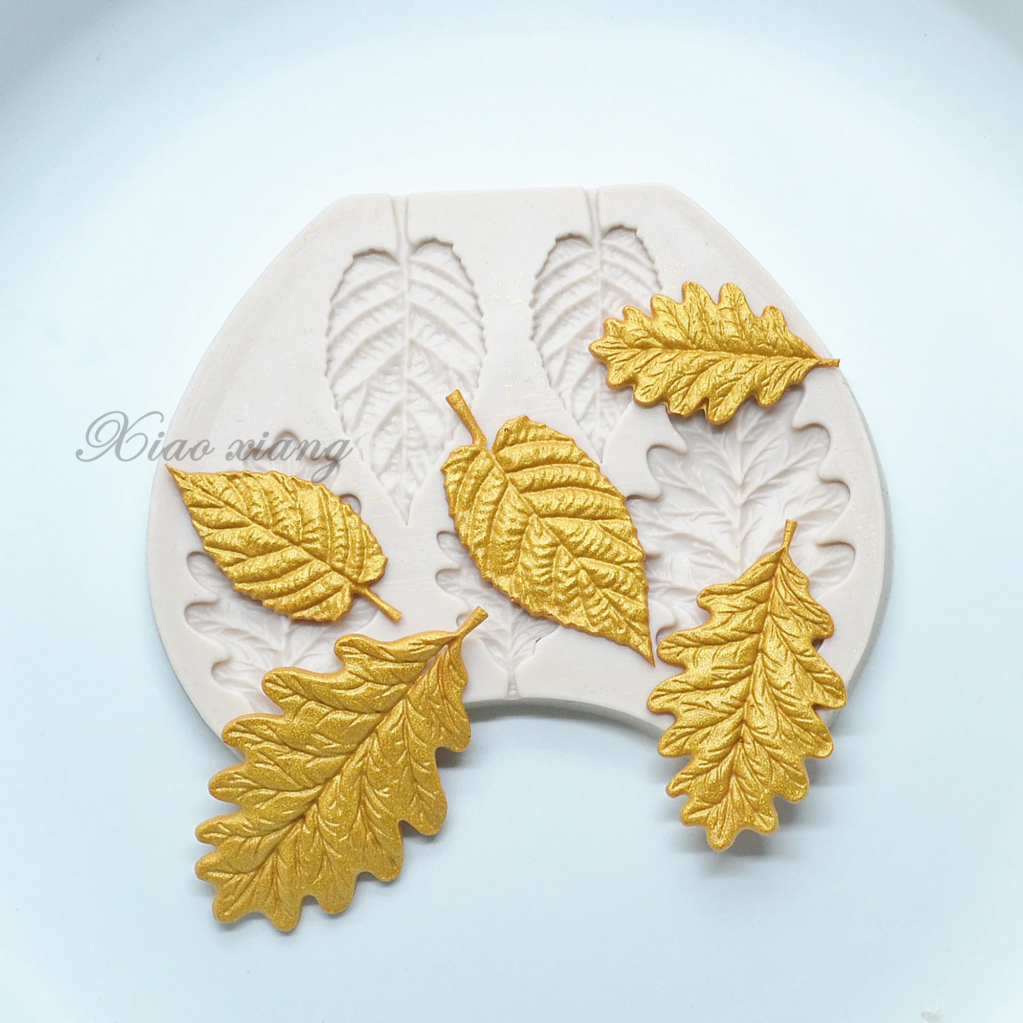 DIY Leaves Silicone Cake Molds For Baking Fondant Tools Leaf Cake Decorating Mold Tools Pastry Kitchen Baking Accessories