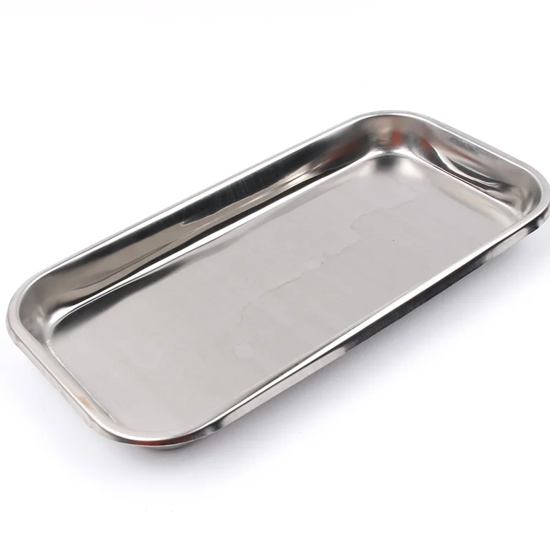 Dental  Surgical Tray Stainless Steel Instrument Trays Organizer Procedure Tray Tools