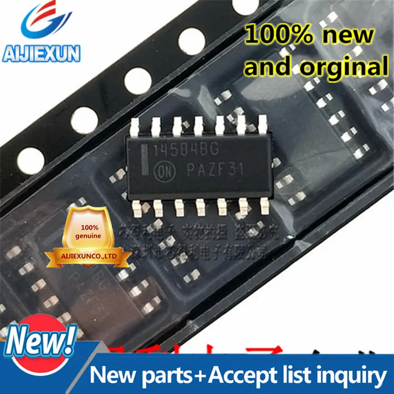 10Pcs 100% orginal and new MC14584BDR2G SOIC-14 Hex Schmitt Trigger large stock