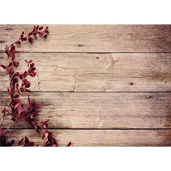 ZHISUXI Vinyl Photography Backdrops  Flower and wood Planks Theme Photography Background  DST-1019