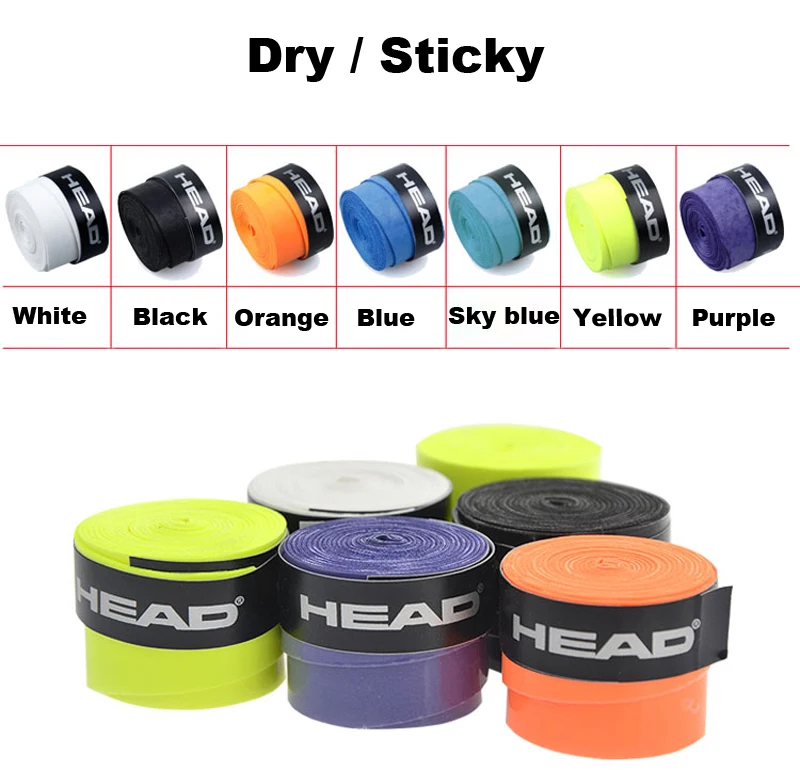 10 Pcs Original HEAD Tennis Overgrip Tennis Racket Tenis Sweatband Antivibrad Hand Glue Wrapped Bandage Anti-perspirant Thick