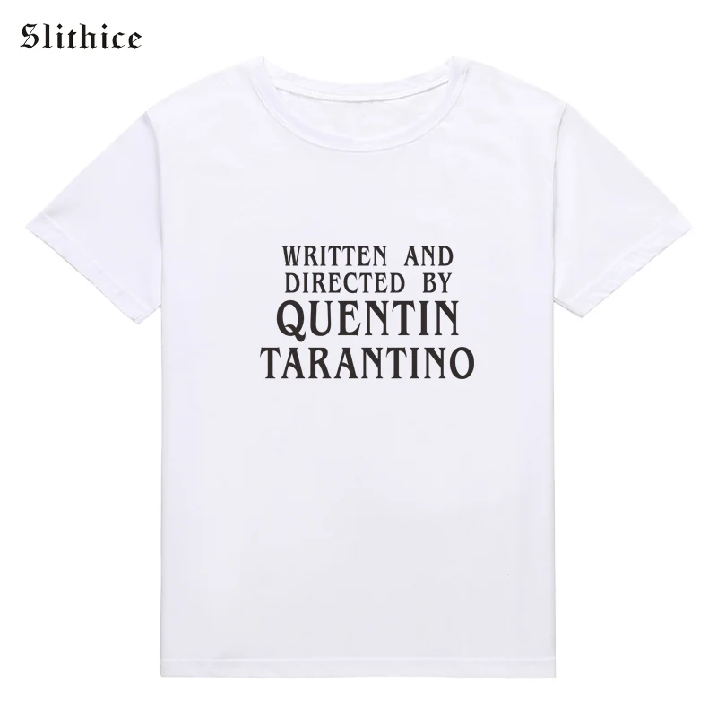 Slithice Fashion Quentin Tarantino Sexy T-shirts Tops Women short sleeve Cotton Hipster Tumblr Summer Women T-shirt shirts