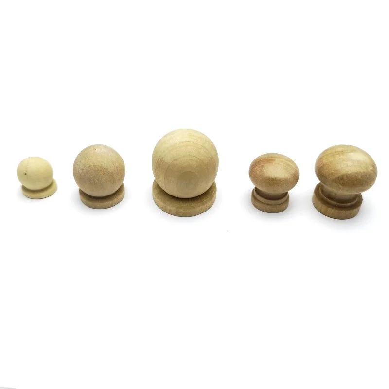 

100pcs Wooden Handle Small Drawer Jewellery Box Door Cabinet Leg Knobs Wood