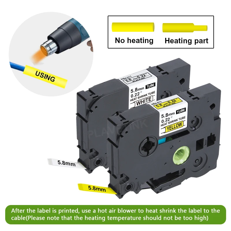 Imagem -02 - Compatível Hse 231 Hse231 Hse211 Hse221 Hs241 Hs251 Hse631 Hse621 Hs641 para Tubo do Psiquiatra do Calor Fita de Etiquetas Irmão pt E550 H110 10x