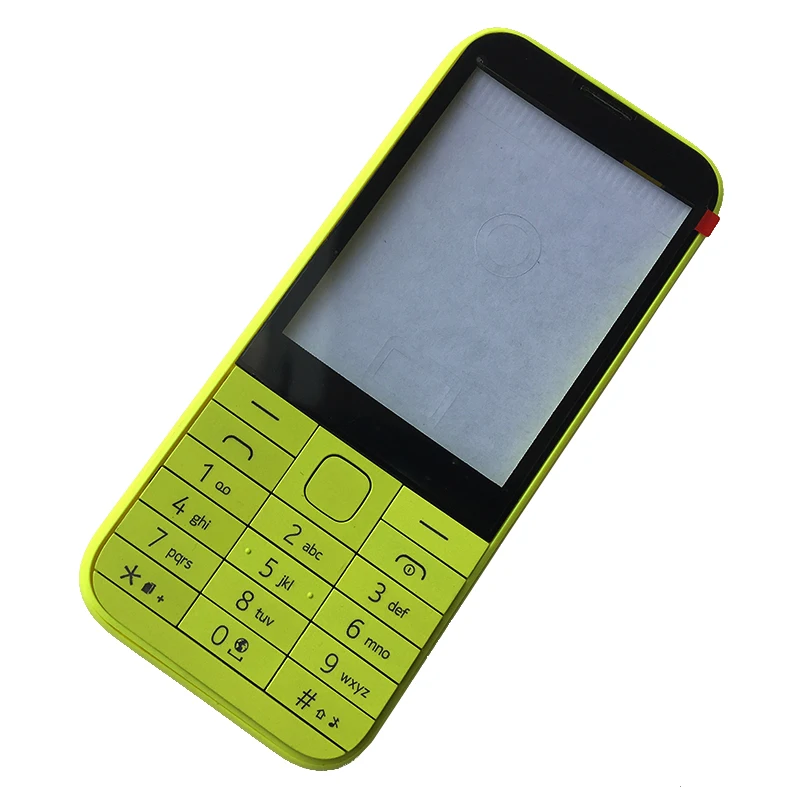 BINYEAE New Full Housing For Nokia 225 Facing Frame + Middle + Back cover + Keypad + Logo Complete Cell Phone Part