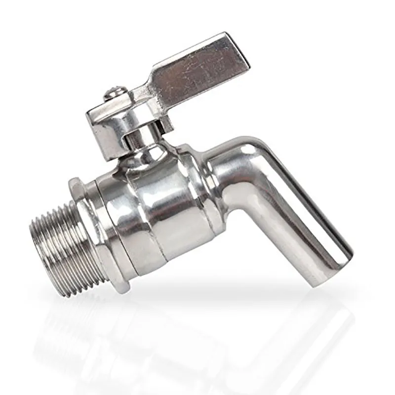Edelstahl Bierfass Wasserhahn Wasserhahn 200psi für Homebrew Fass Fermenter Wein Bier Getränk Saft Spender Zapfen Getränk 1/2''