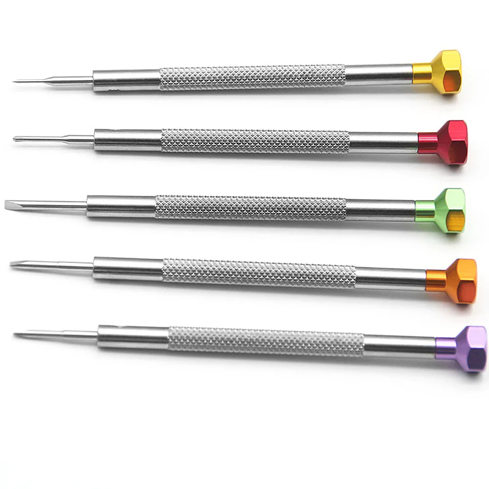 New Quality Watch Glass Repair Screwdriver Flat Cross Type Hard Stainless Steel Nonmagnetic Blade Screwdriver For Watchmakers image 5