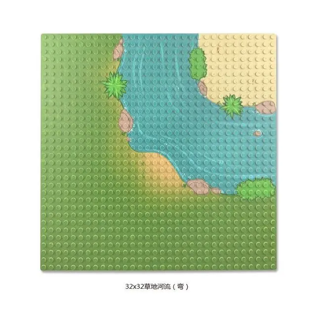 32*32 50*50 Punkte Klassische Grundplatten Blöcke DIY Kleine Größe Stadt Straße Ziegel Grundplatten Bau Gebäude spielzeug Für Kinder Geschenke
