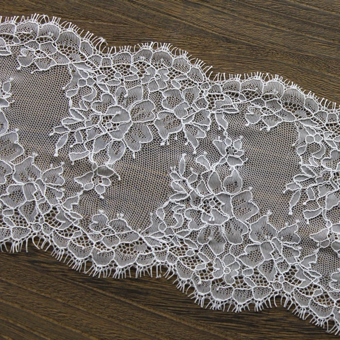 Black And White Lace Eyelashes Lace Fringe Fabric Sewing Material Wide Handmade DIY Clothing Accessories Fabric