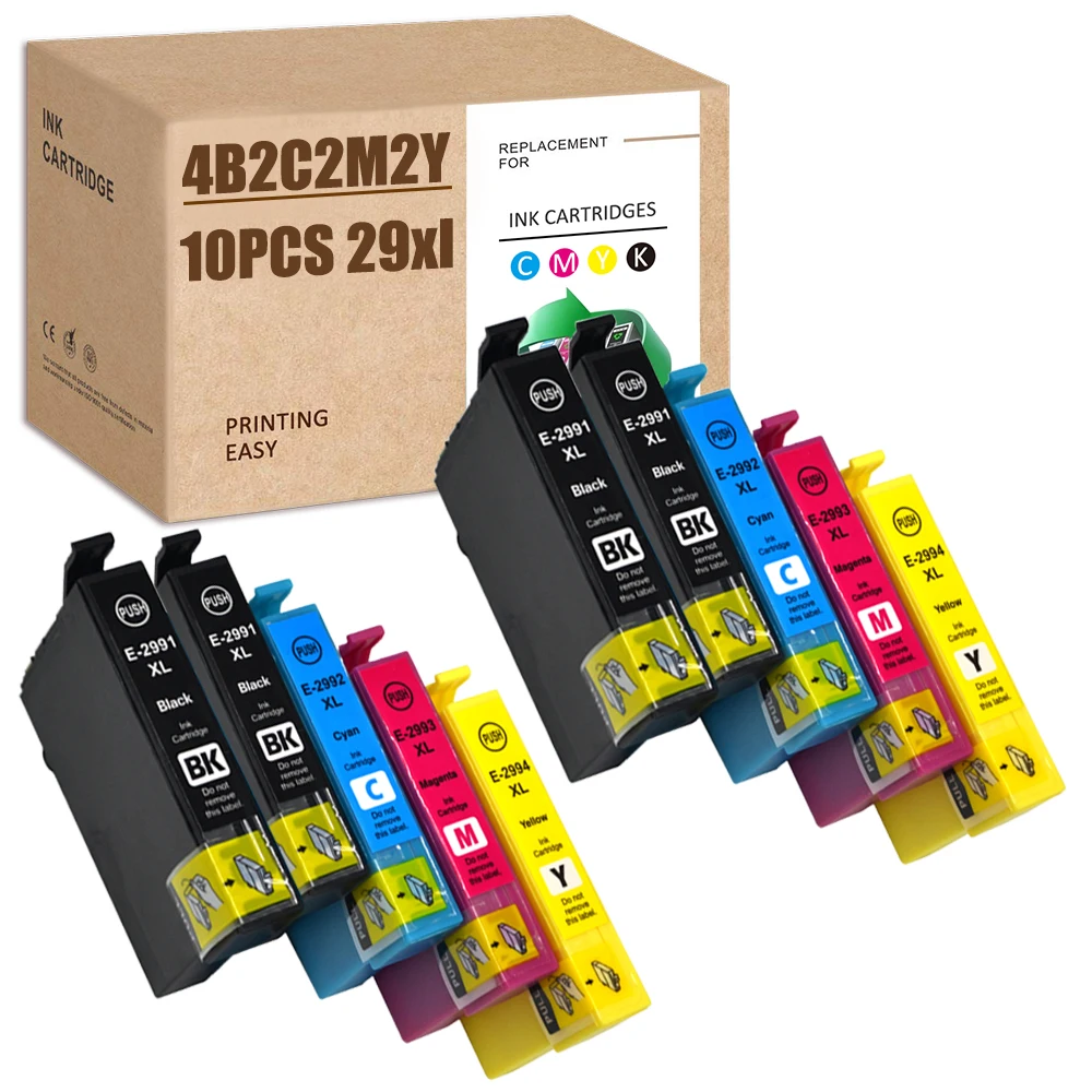 Multipack para impresora Epson 29 XL 29, accesorio Compatible con Epson XP-247, XP245, XP-235, XP-245, XP-255, XP-332, XP-335, XP432, XP435