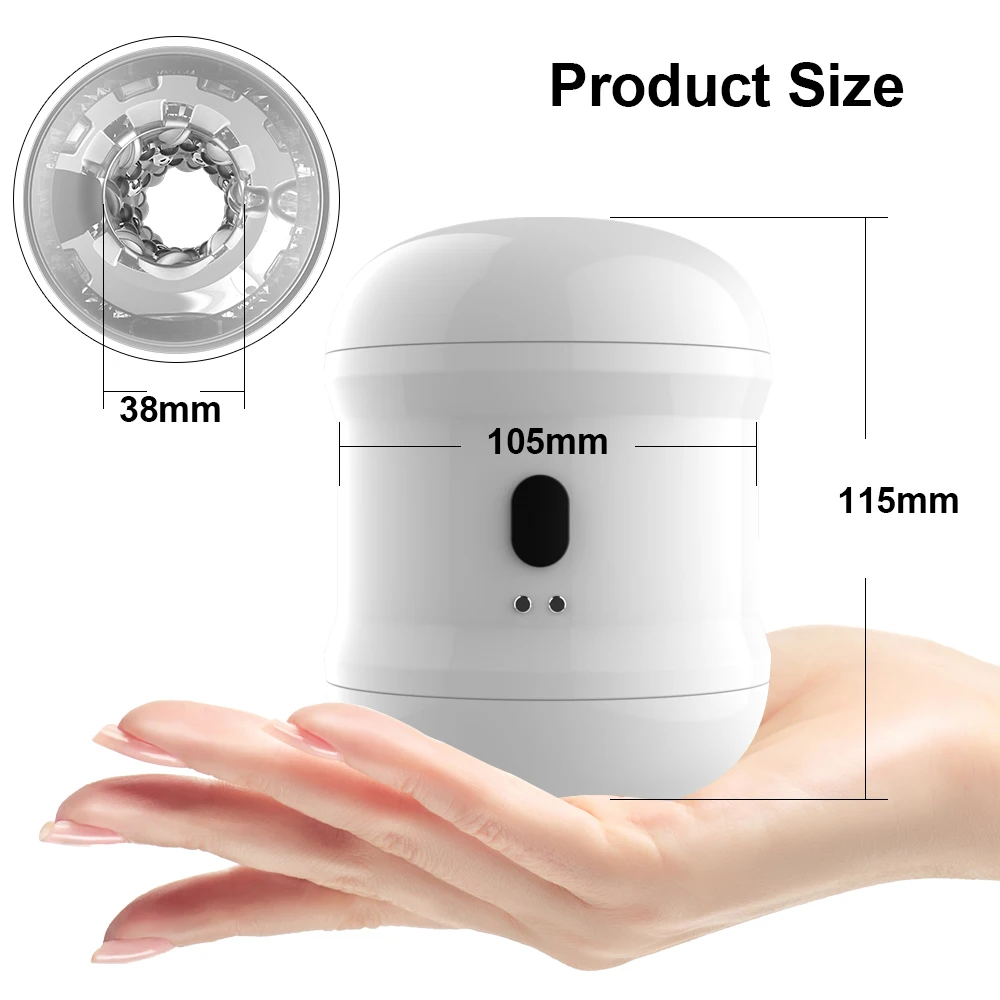 Male Masturbator Cup Vagina Masturbation Electric Climax Vibrating Silicone Pocket Blowjob Pussy Sex Toys for Men Adult Goods