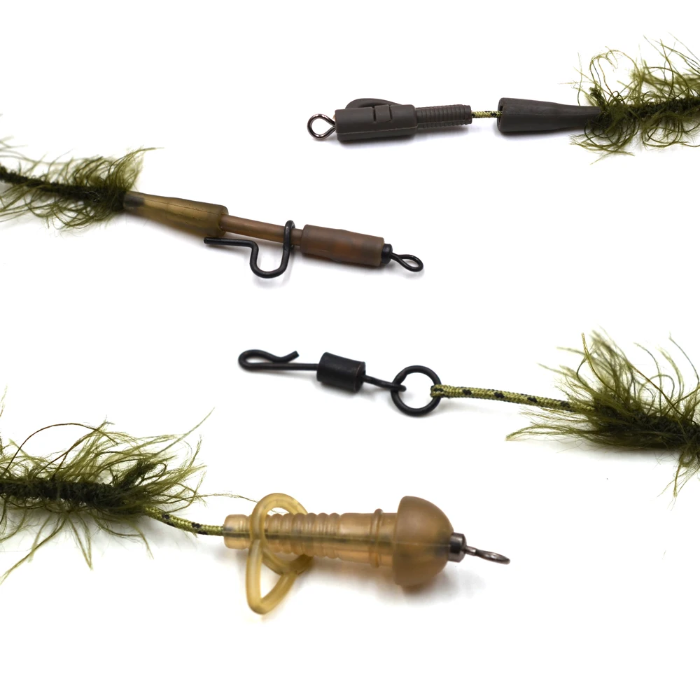 MNFT 1Pcs Carp Fishing Weed Link Leadcore Line Leader Camo Weed Effect Lead Core Carp Hair Rigs Tackle