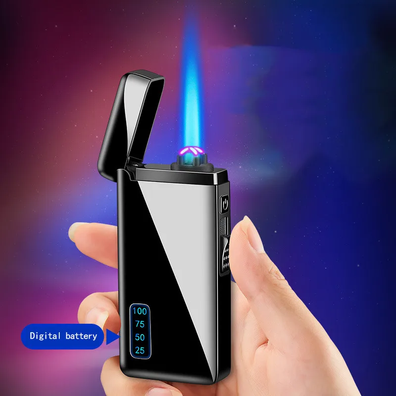 New Windproof Arc Usb Lighter Gas Lighter Metal Survival Torch Turbo Lighters Plasma Lighter Gadgets for Men Cigar Lighter