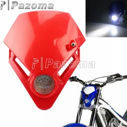 LED Headlight Fairing For Gasgas TXT Pro EC EXC 250 280 300 450 Trial Racing Kawasaki Yamaha GSX ZXR CBR CBF Dirt Bike Headlamp