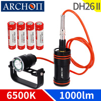 DH26 II Split handheld diving light max 72h diving lighting flashlight Underwater 100m HD video diving fill light dive adventure