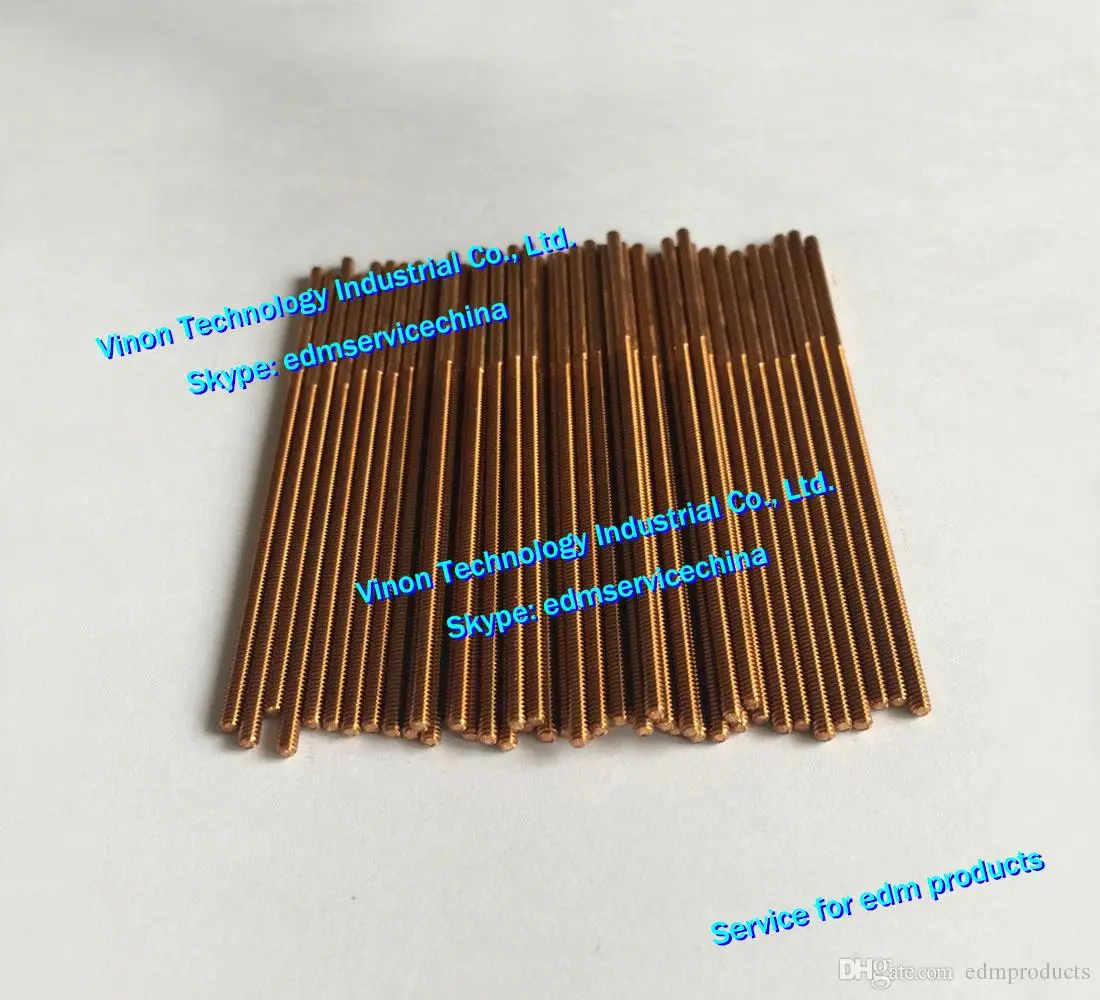 (10pcs/lot) M3 Copper Orbiting Tapping Electrode without hole M3*0.5*50*80mm for EDM spark,edm copper threading electrode M3