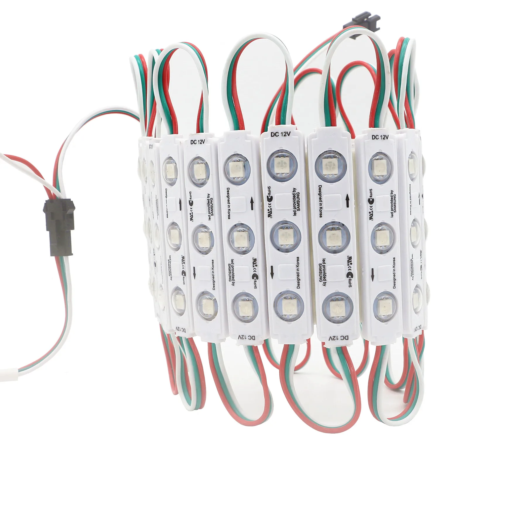 20pcs 60leds DC 12V WS2811 RGB LED Pixel Light Module IP68 waterproof LED Pixel Addressable Lighting Full Color Christmas Light